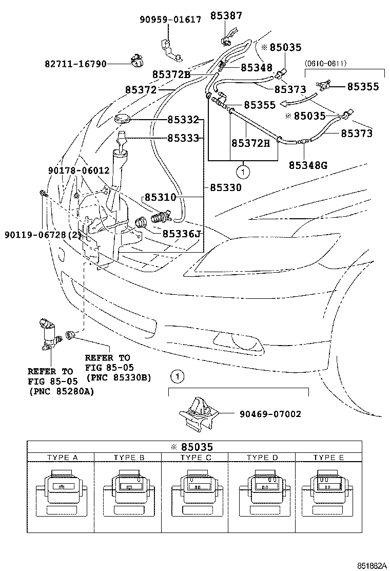 85310-06170 JAR ASSY, WINDSHIELD WASHER product image