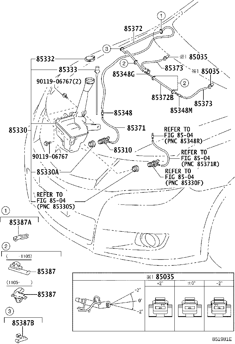 85315-20680 JAR ASSY, WINDSHIELD WASHER product image