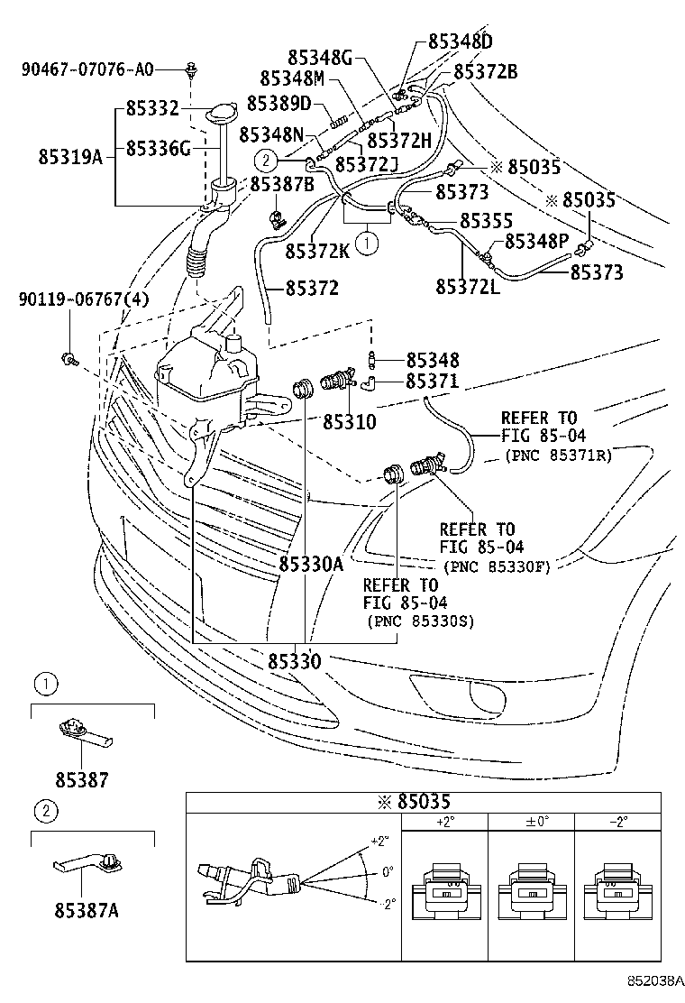 85375-72040 JOINT, WINDSHIELD WASHER ELBOW, NO.1 product image