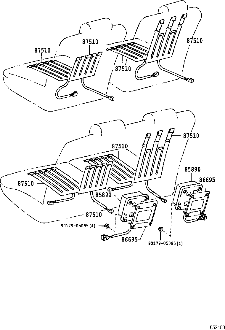 87510-40081 HEATER ASSY, SEAT product image