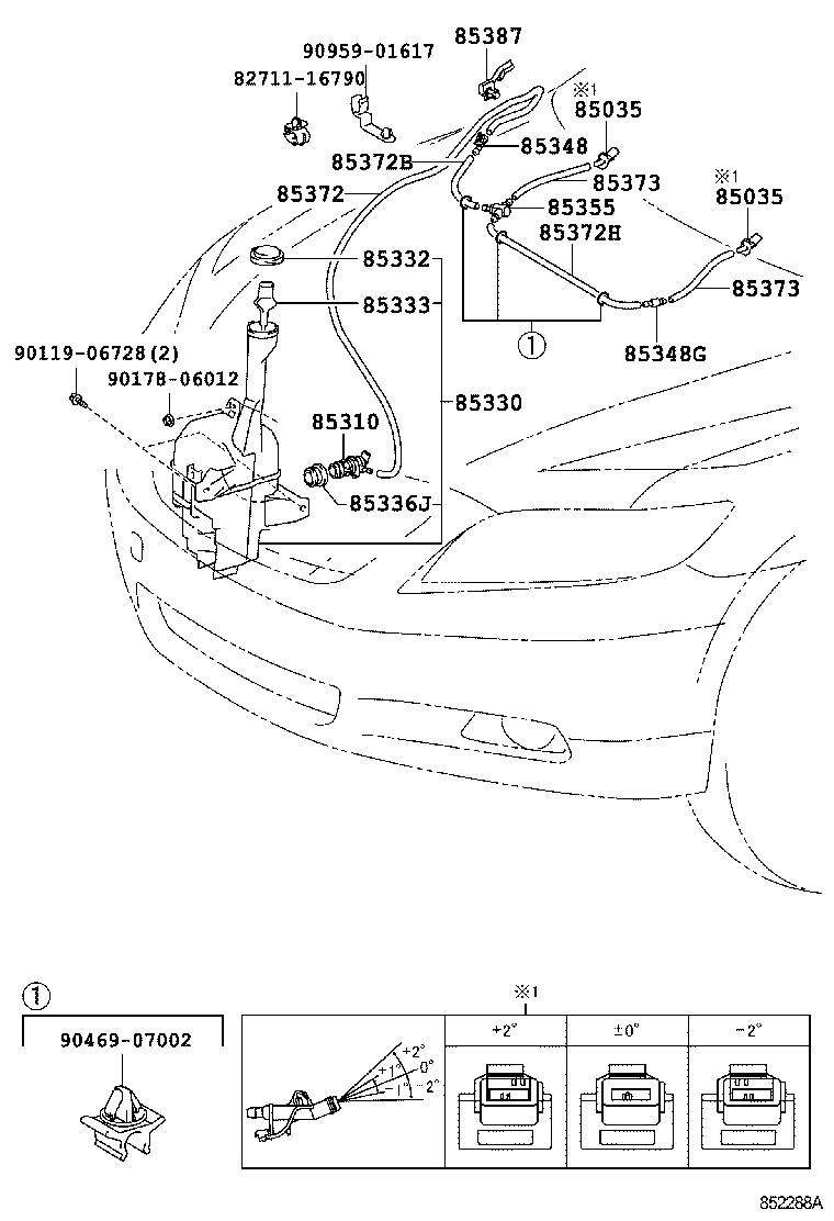 85355-33090 JAR ASSY, WINDSHIELD WASHER product image