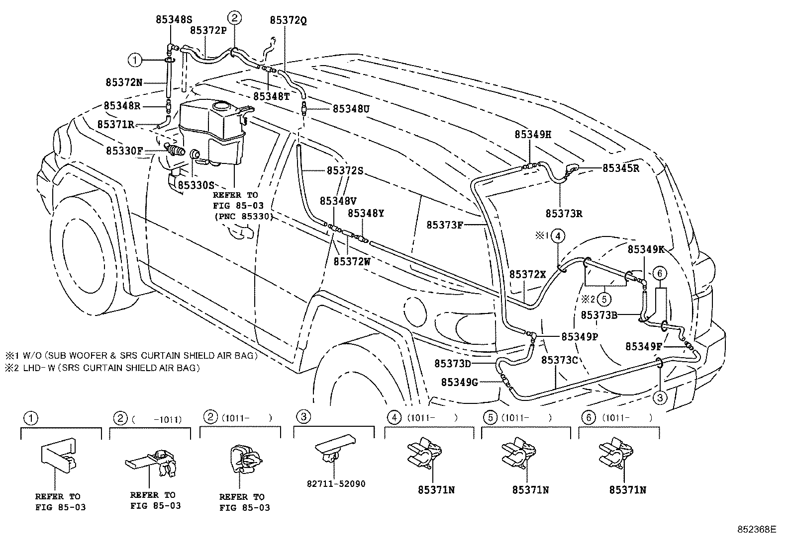 90099-33641 HOSE, REAR WASHER (FROM JOINT TO JOINT), NO.4 product image