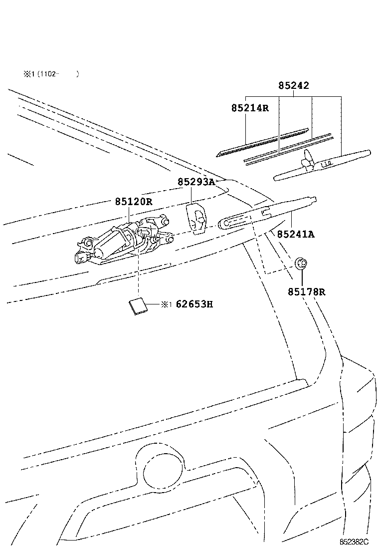 Toyota 90179-06178 NUT (FOR REAR WIPER ARM SETTING)