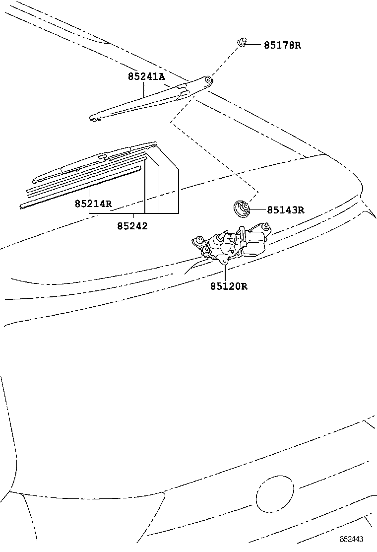 90179-06226 NUT (FOR REAR WIPER ARM SETTING) product image