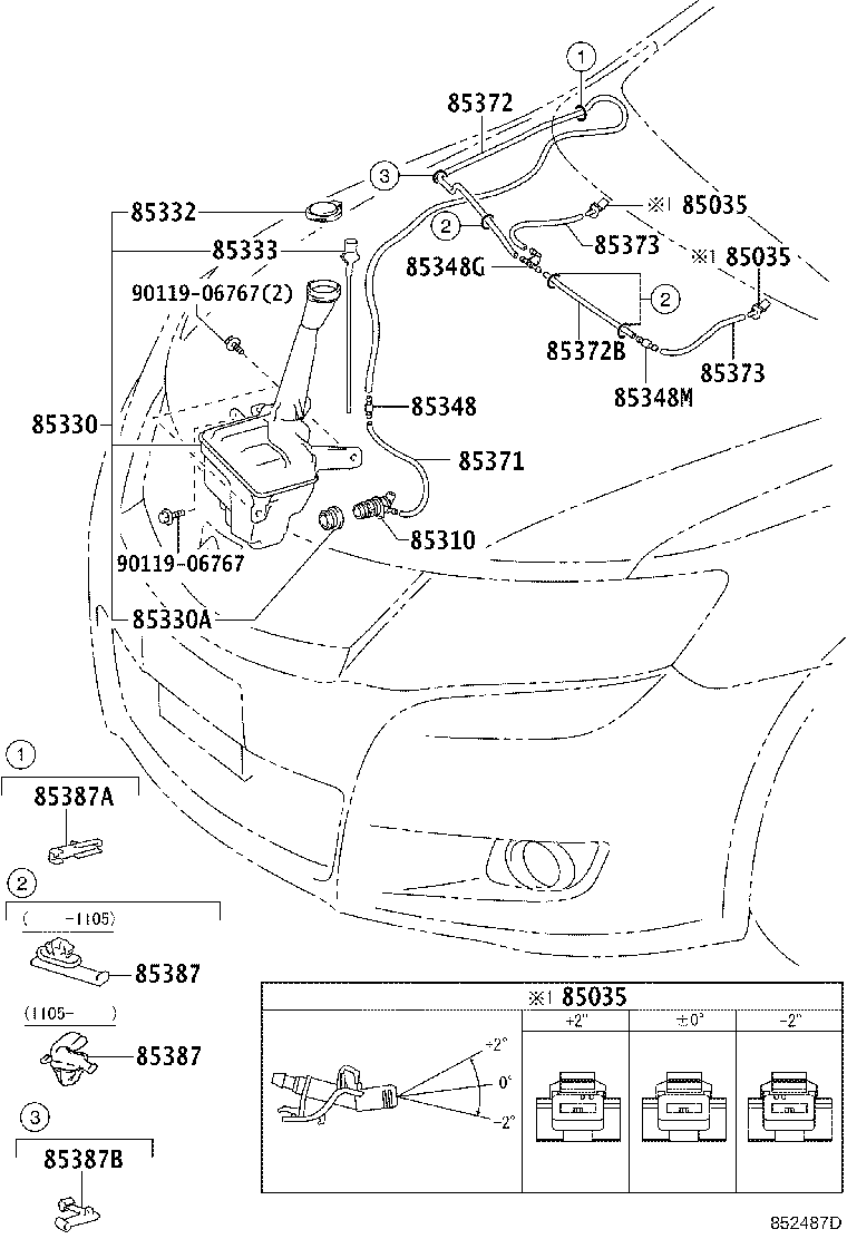 85315-20680 JAR ASSY, WINDSHIELD WASHER product image