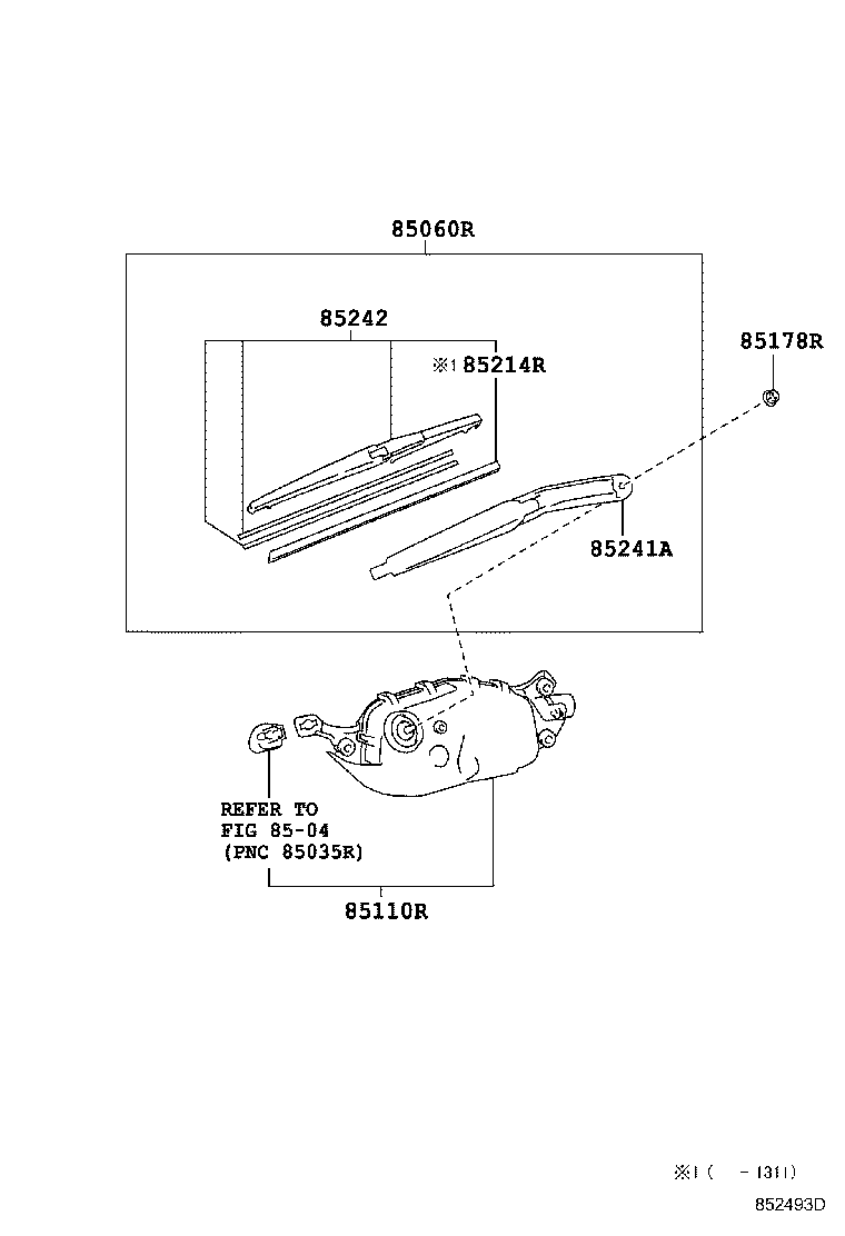 90182-C0006 NUT (FOR REAR WIPER ARM SETTING) product image