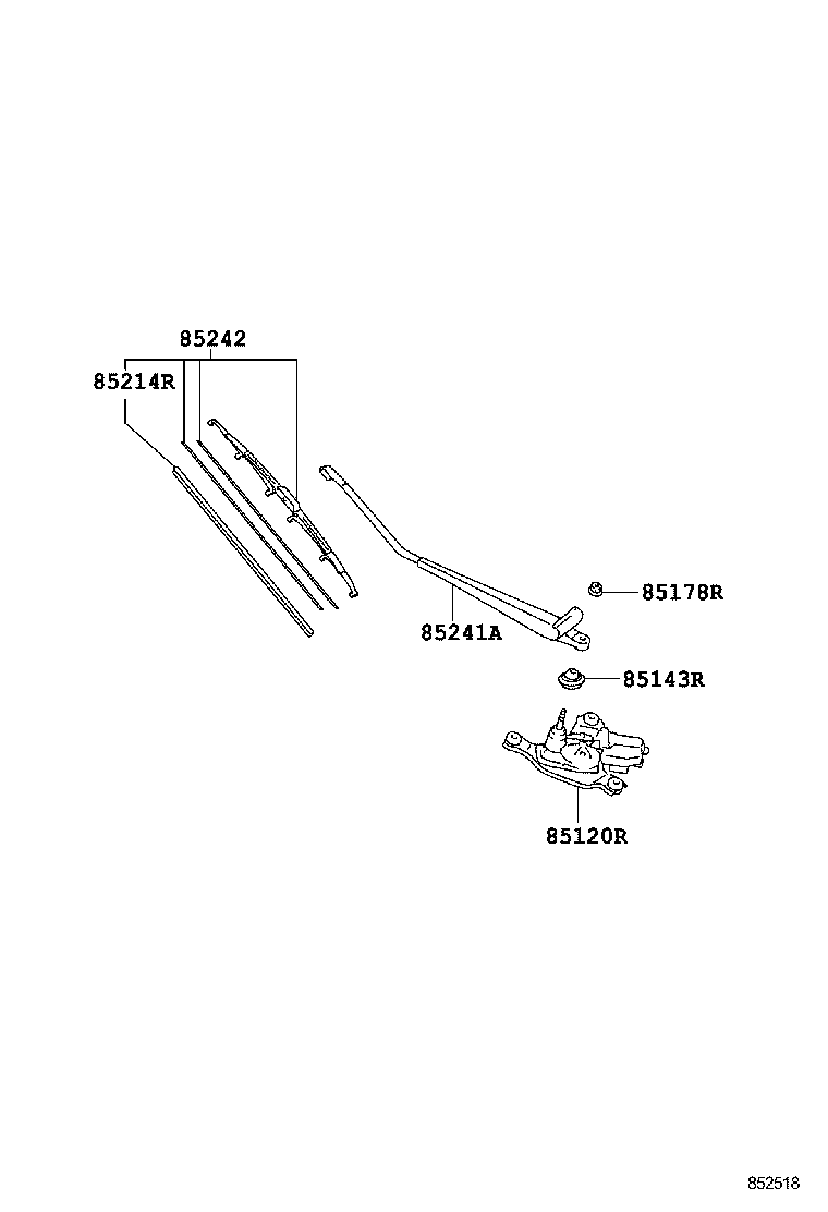 85143-21020 GROMMET, REAR WIPER MOTOR product image