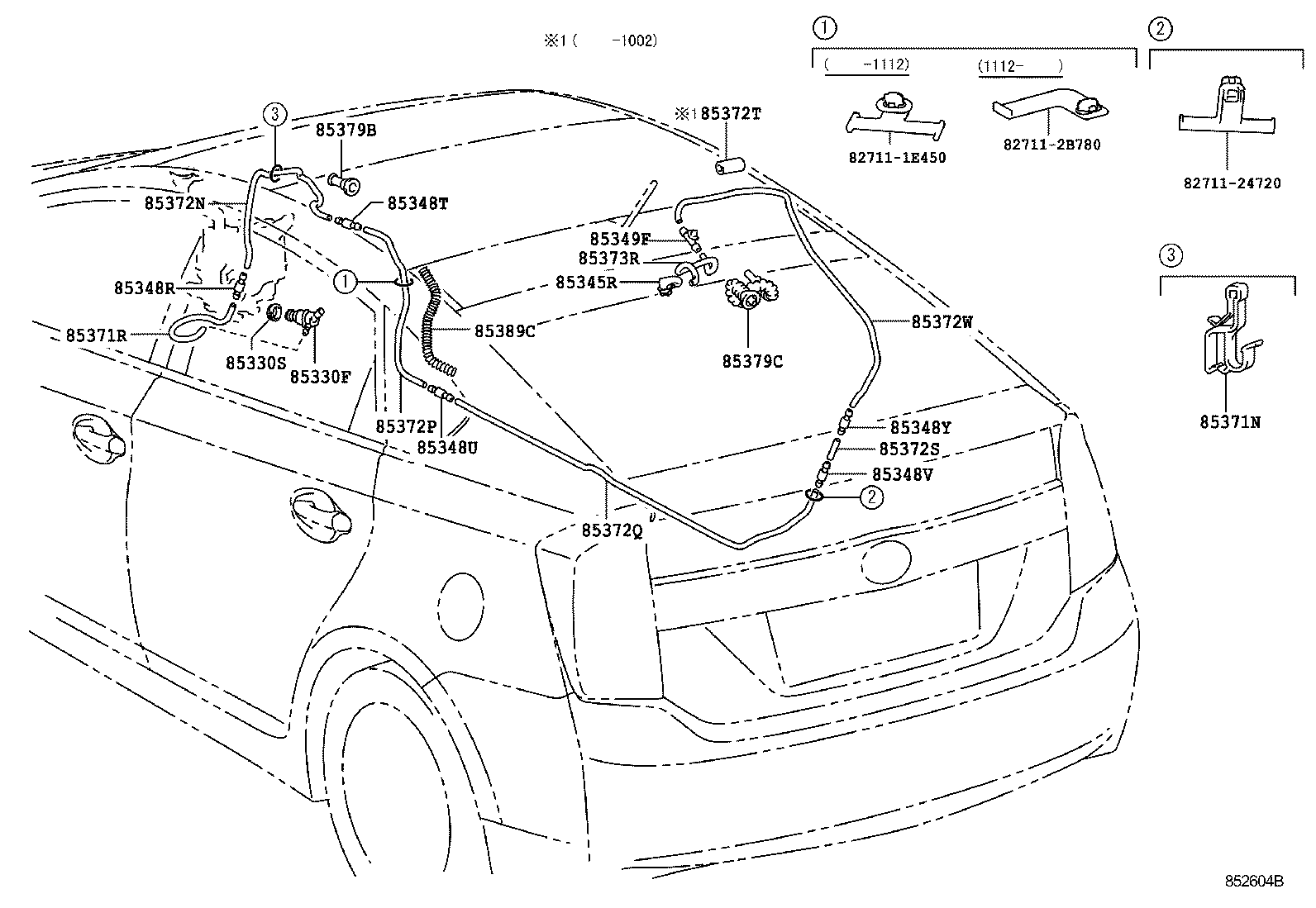 Toyota 85389-0C070 PROTECTOR, WASHER