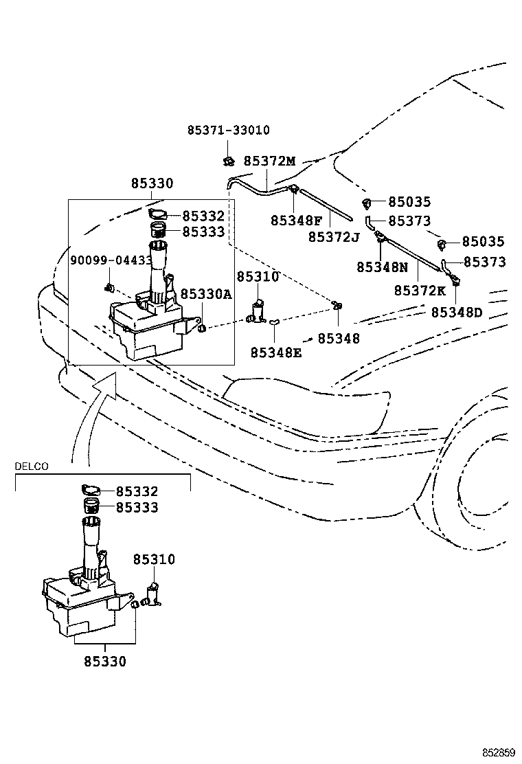 85315-06010 JAR ASSY, WINDSHIELD WASHER product image