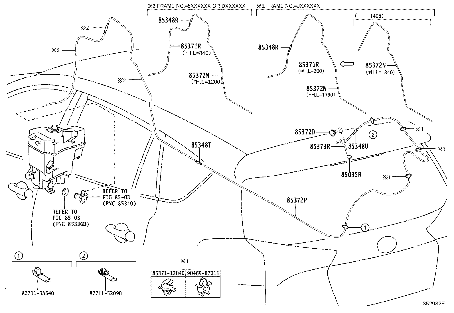 Toyota 85391-42020 NOZZLE SUB-ASSY, REAR WASHER