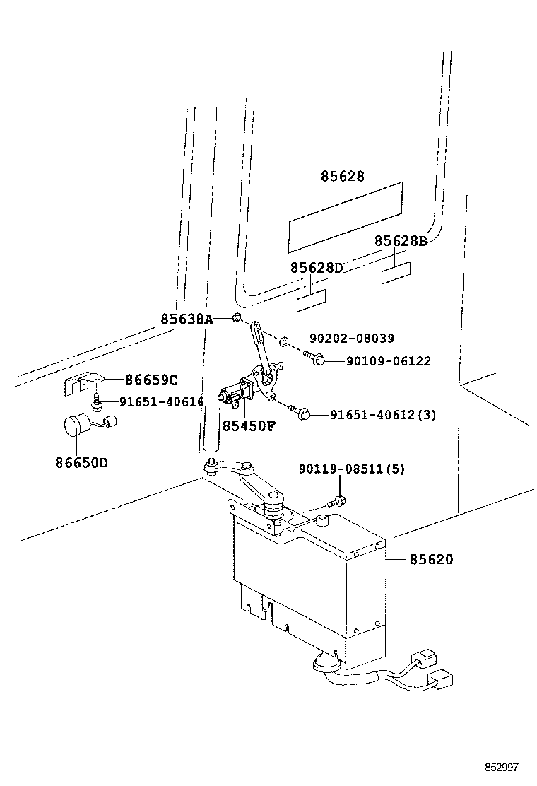 38990-0S031 LEVER ASSY, SELECT CONTROL product image