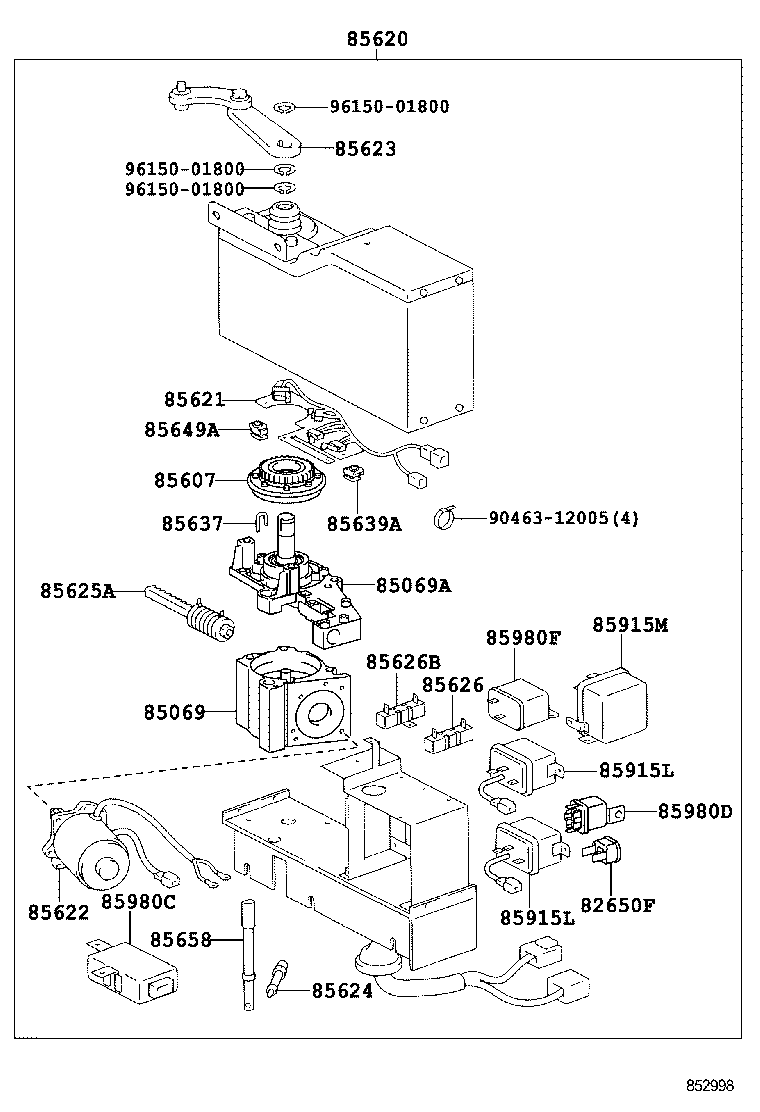 38990-0S031 LEVER ASSY, SELECT CONTROL product image