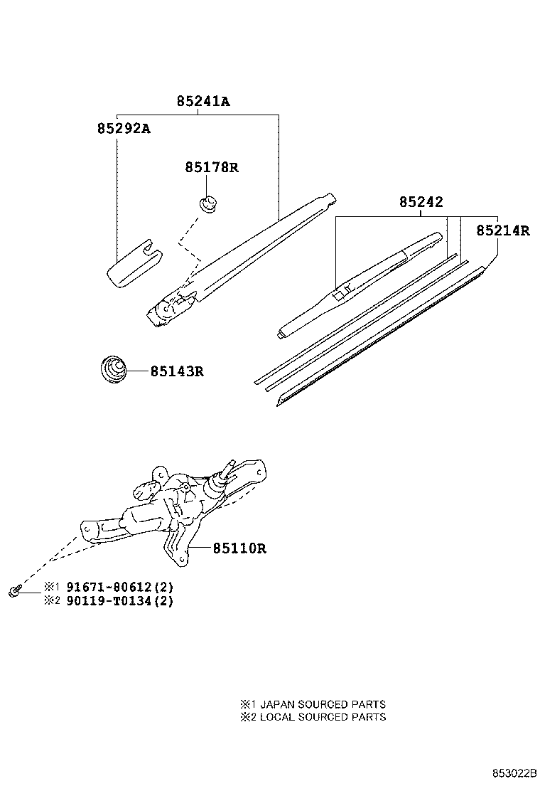 Toyota 90179-06158 NUT (FOR REAR WIPER ARM SETTING)