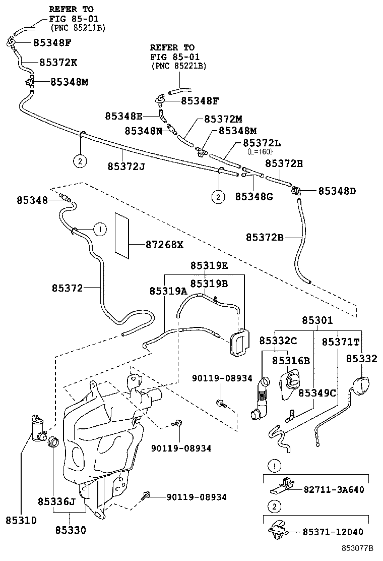85355-37023 JAR ASSY, WASHER product image