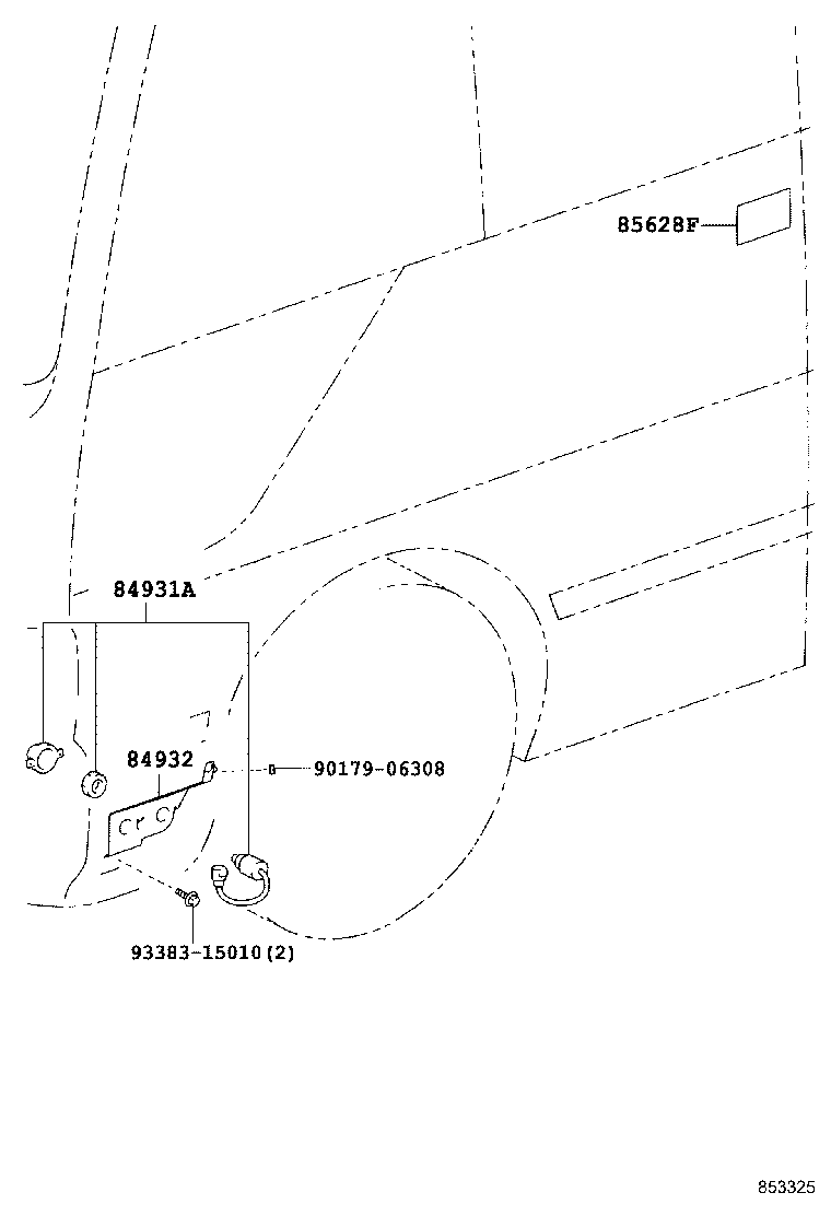 69608-36030 LINK SUB-ASSY, CENTER DOOR REMOTE CONTROL product image