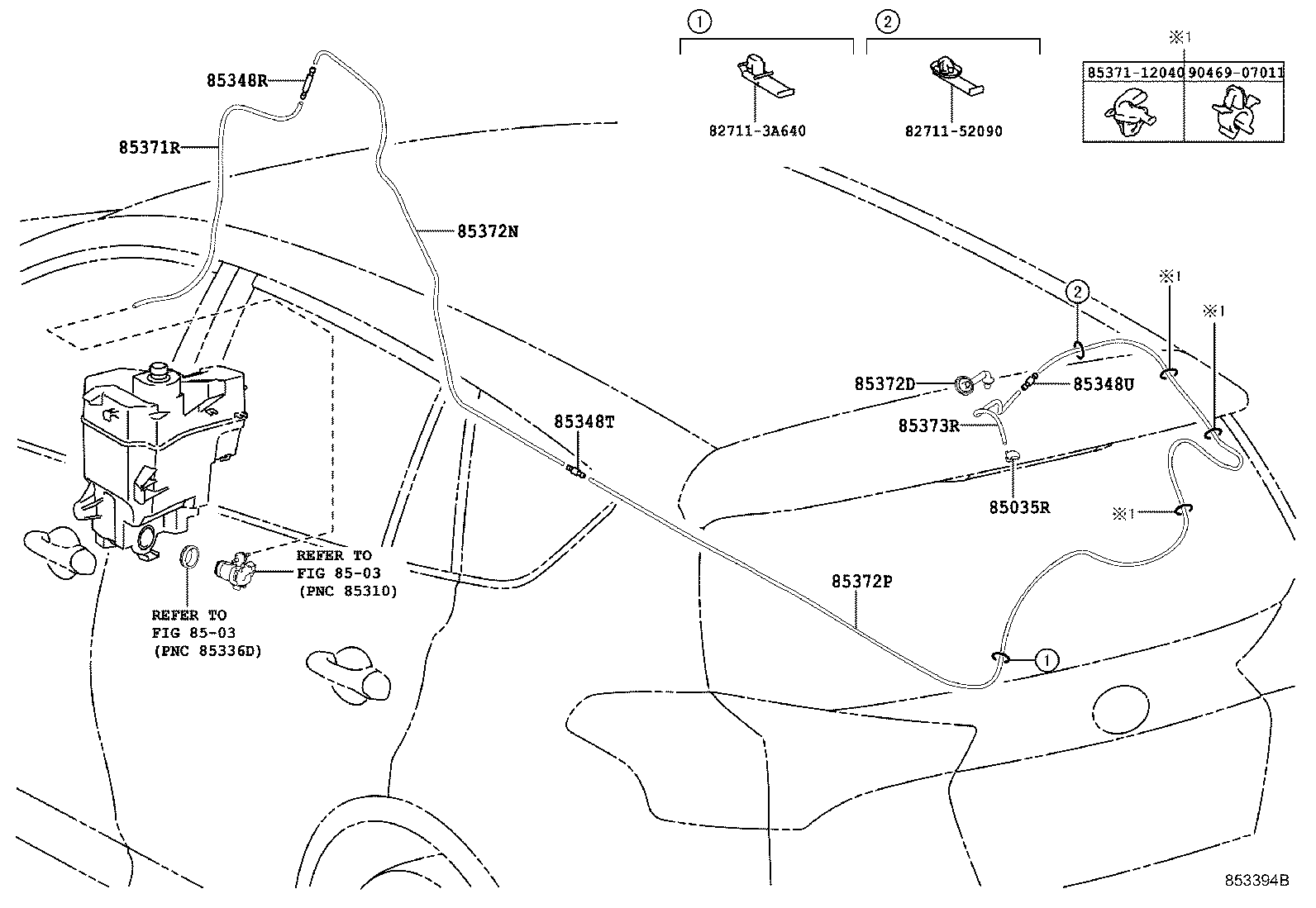 90099-62098 HOSE, REAR WASHER (FROM JOINT TO JOINT), NO.2 product image