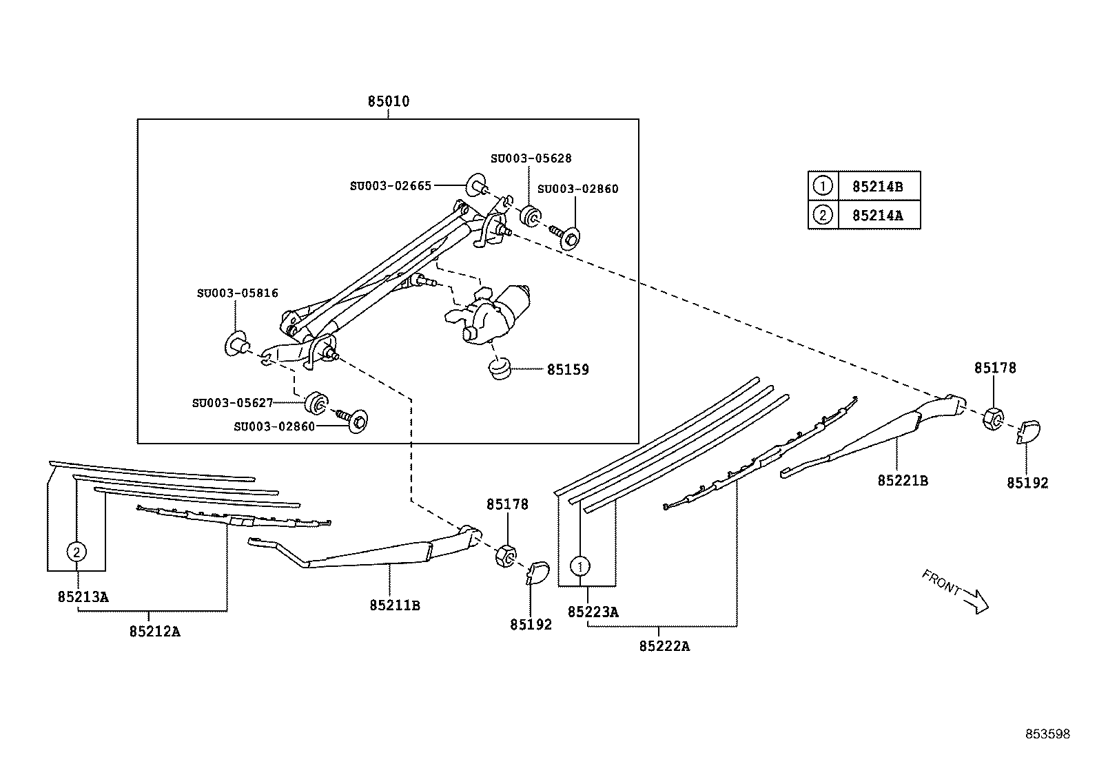 SU003-09451 BLADE, FR WIPER, LH product image