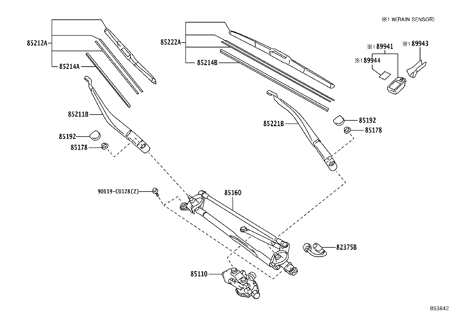 85150-0G040 LINK ASSY, WINDSHIELD WIPER product image