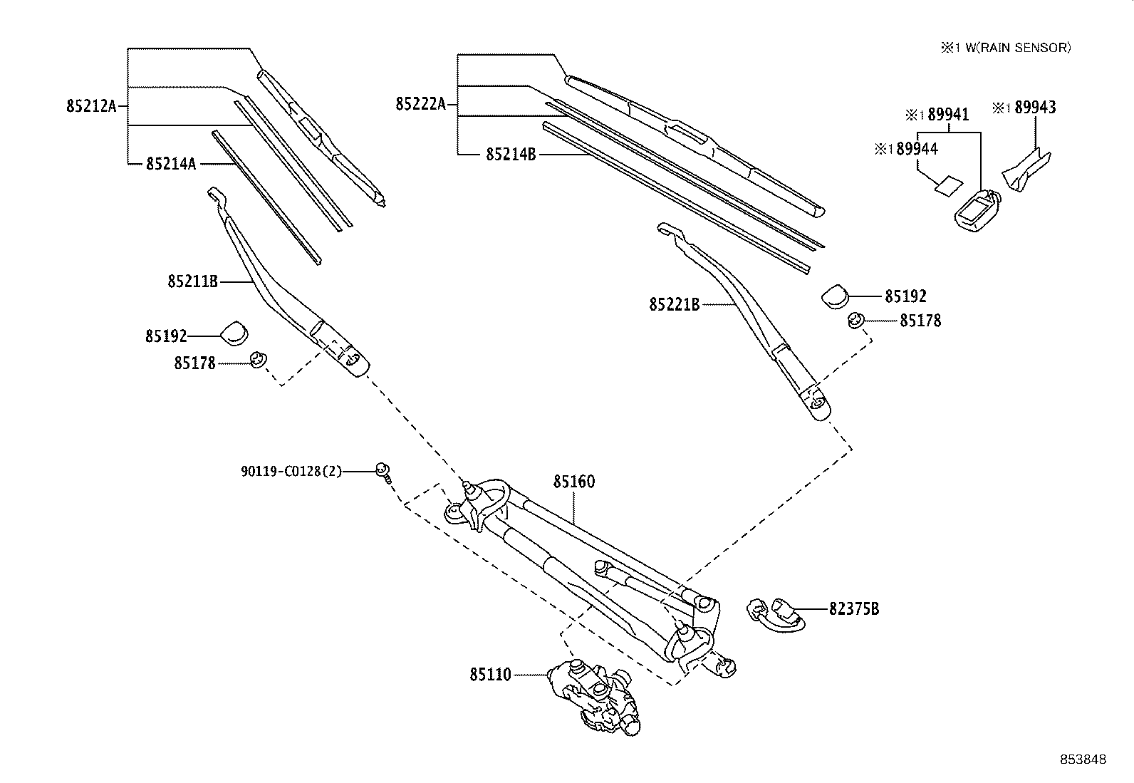 85150-0G040 LINK ASSY, WINDSHIELD WIPER product image