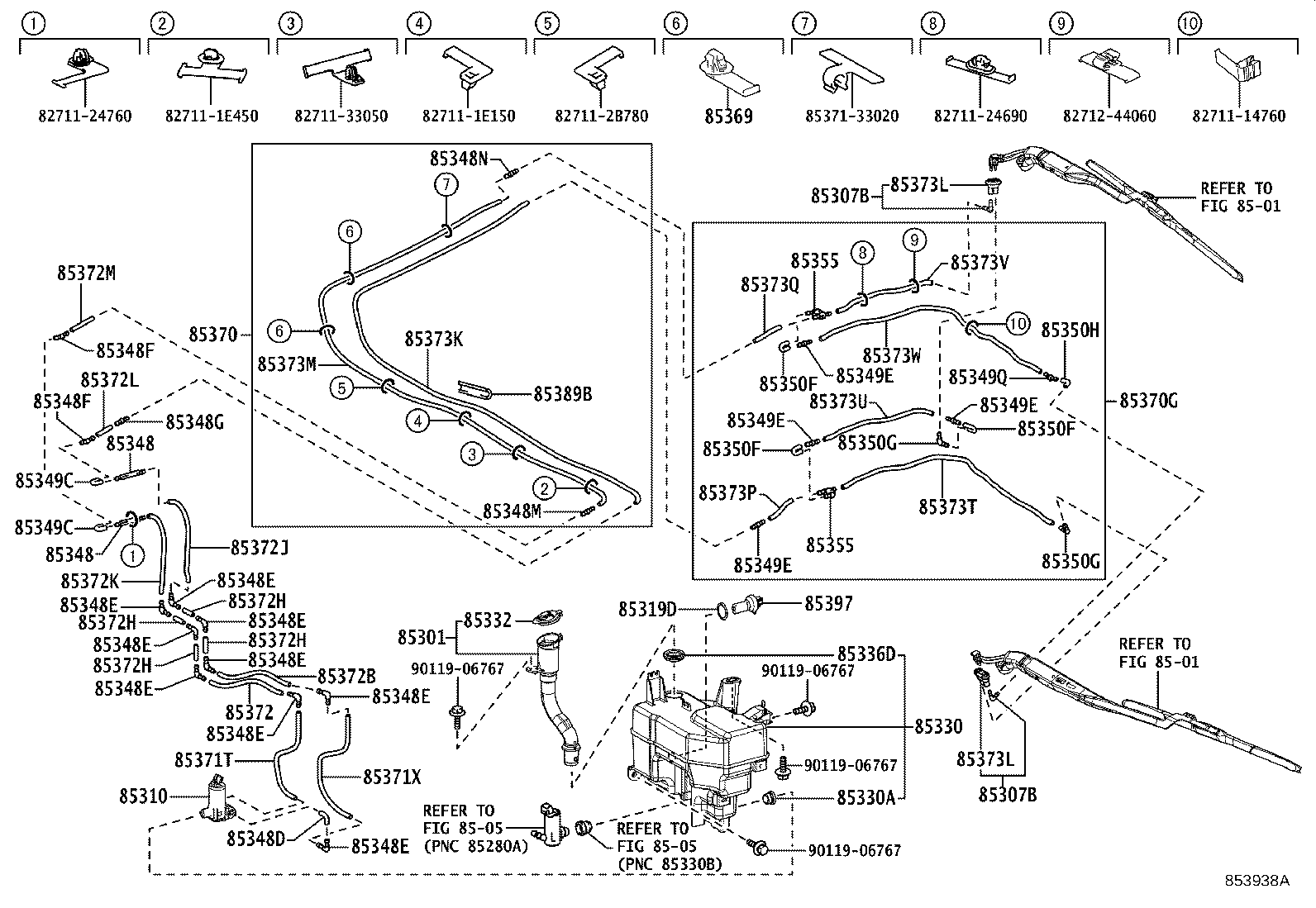 85355-40010 JAR ASSY, WINDSHIELD WASHER product image