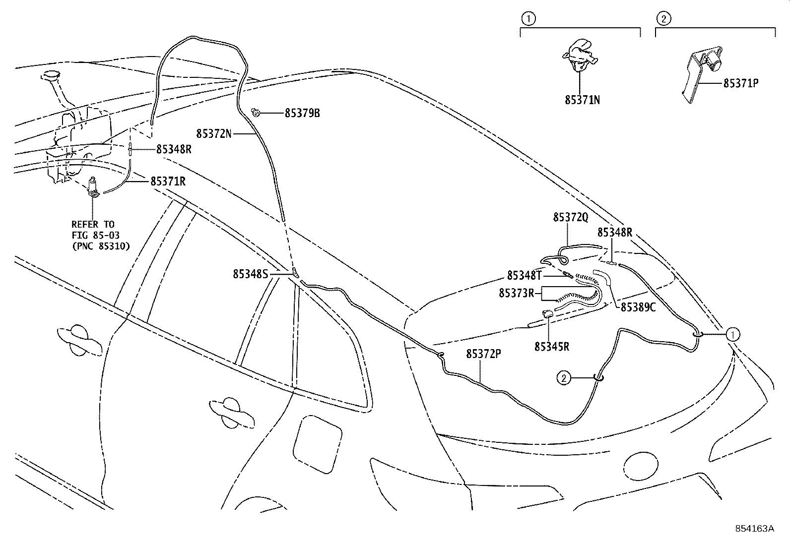 90099-62027 HOSE, REAR WASHER (FROM JOINT TO JOINT), NO.3 product image