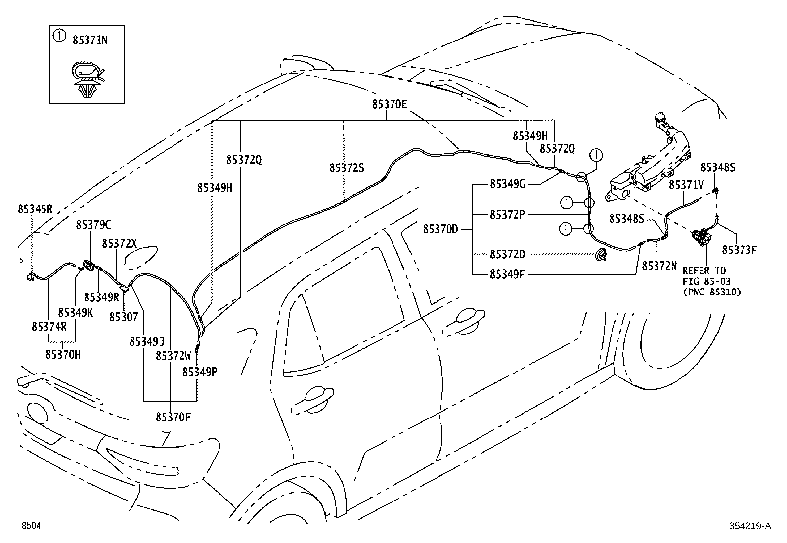 85376-87202 HOSE, REAR WASHER (FROM JOINT TO JOINT) product image