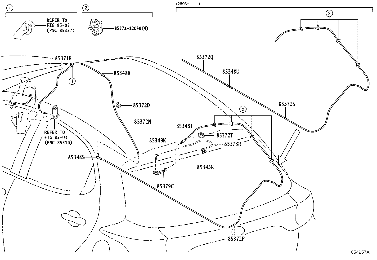 85391-K0010 NOZZLE, REAR WASHER product image