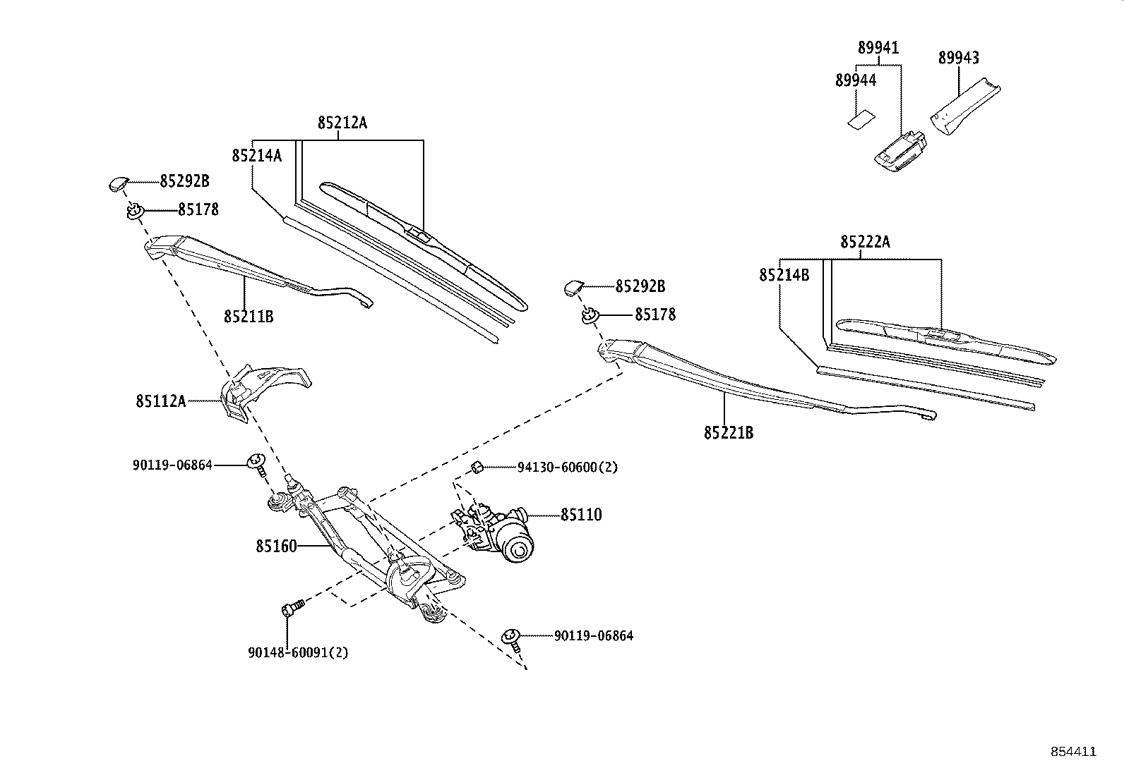 89941-30040 SENSOR, RAIN product image