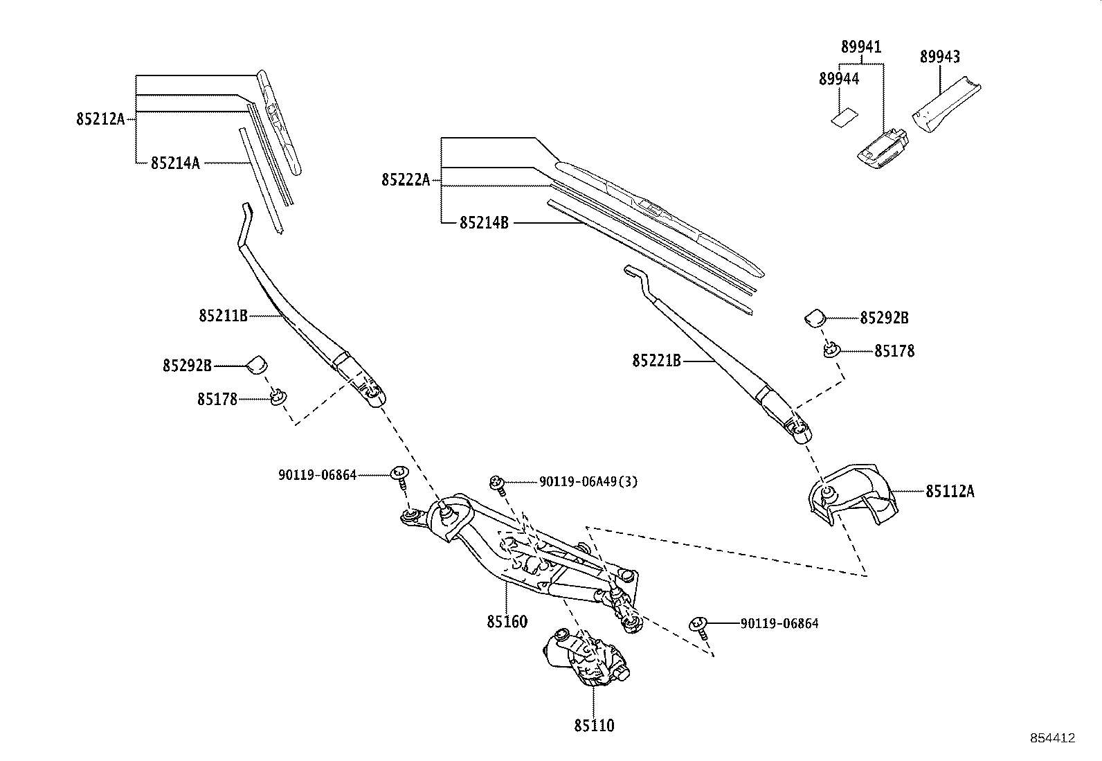89941-30040 SENSOR, RAIN product image