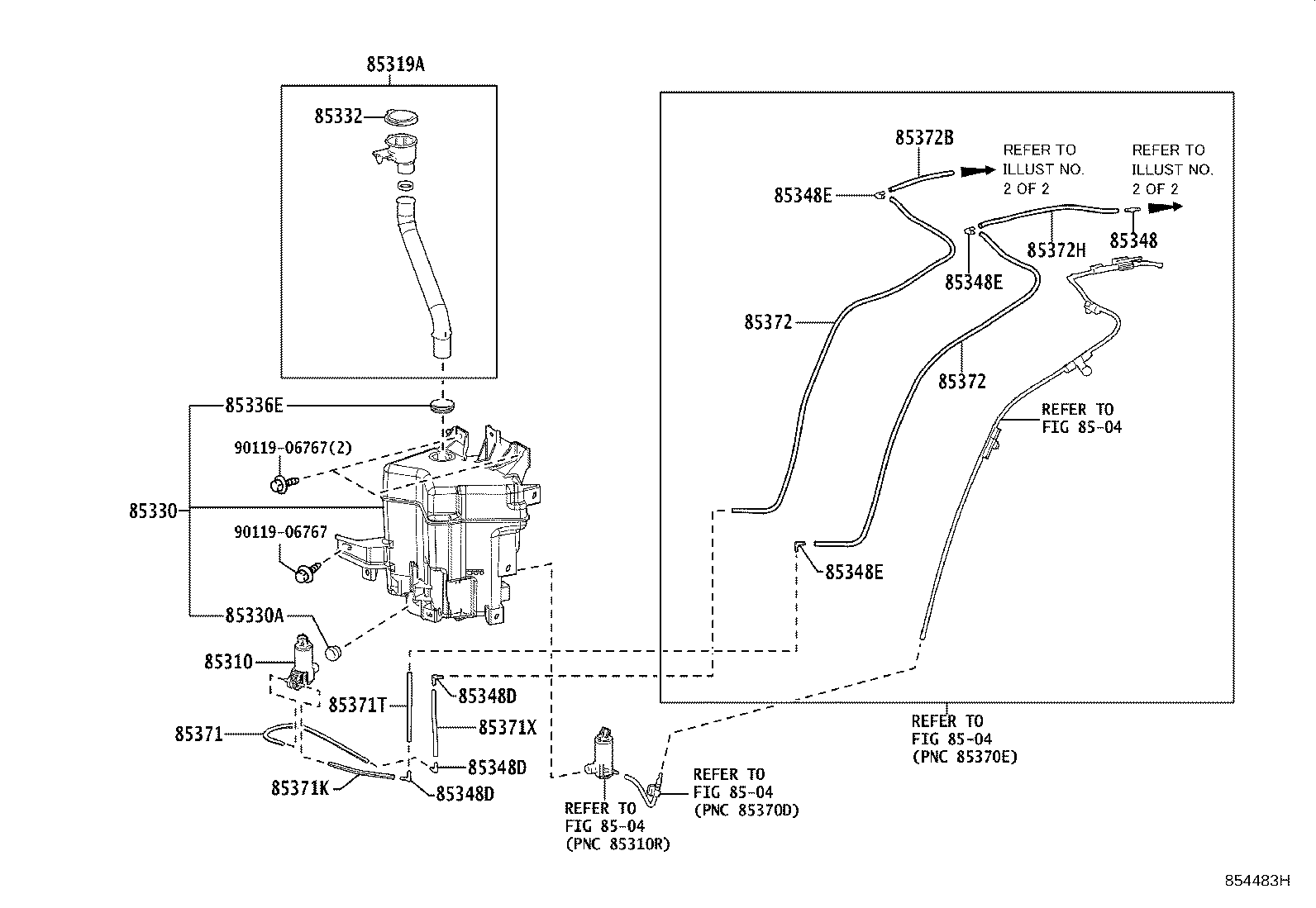 85315-62040 JAR ASSY, WINDSHIELD WASHER product image