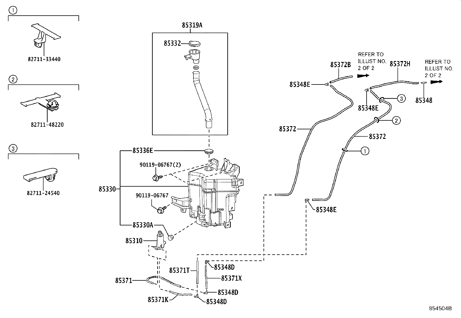 85315-62040 JAR ASSY, WINDSHIELD WASHER product image