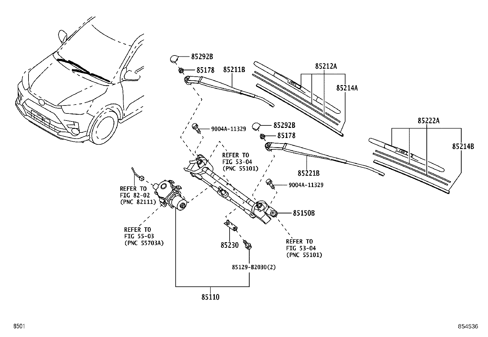 81128-87205 NUT (FOR FRONT WIPER ARM SETTING) product image