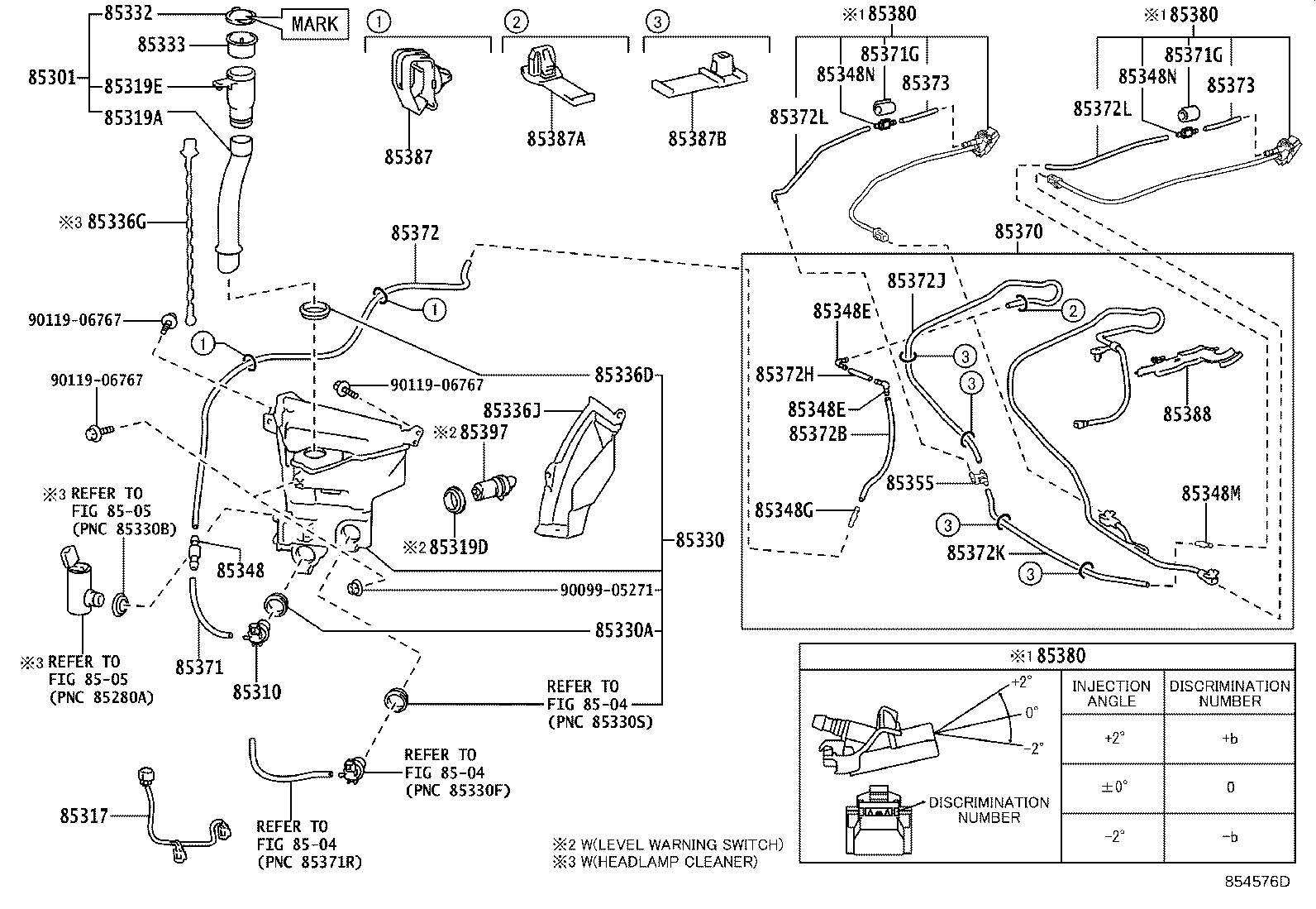 85380-60211 NOZZLE & HOSE ASSY, FR WASHER product image
