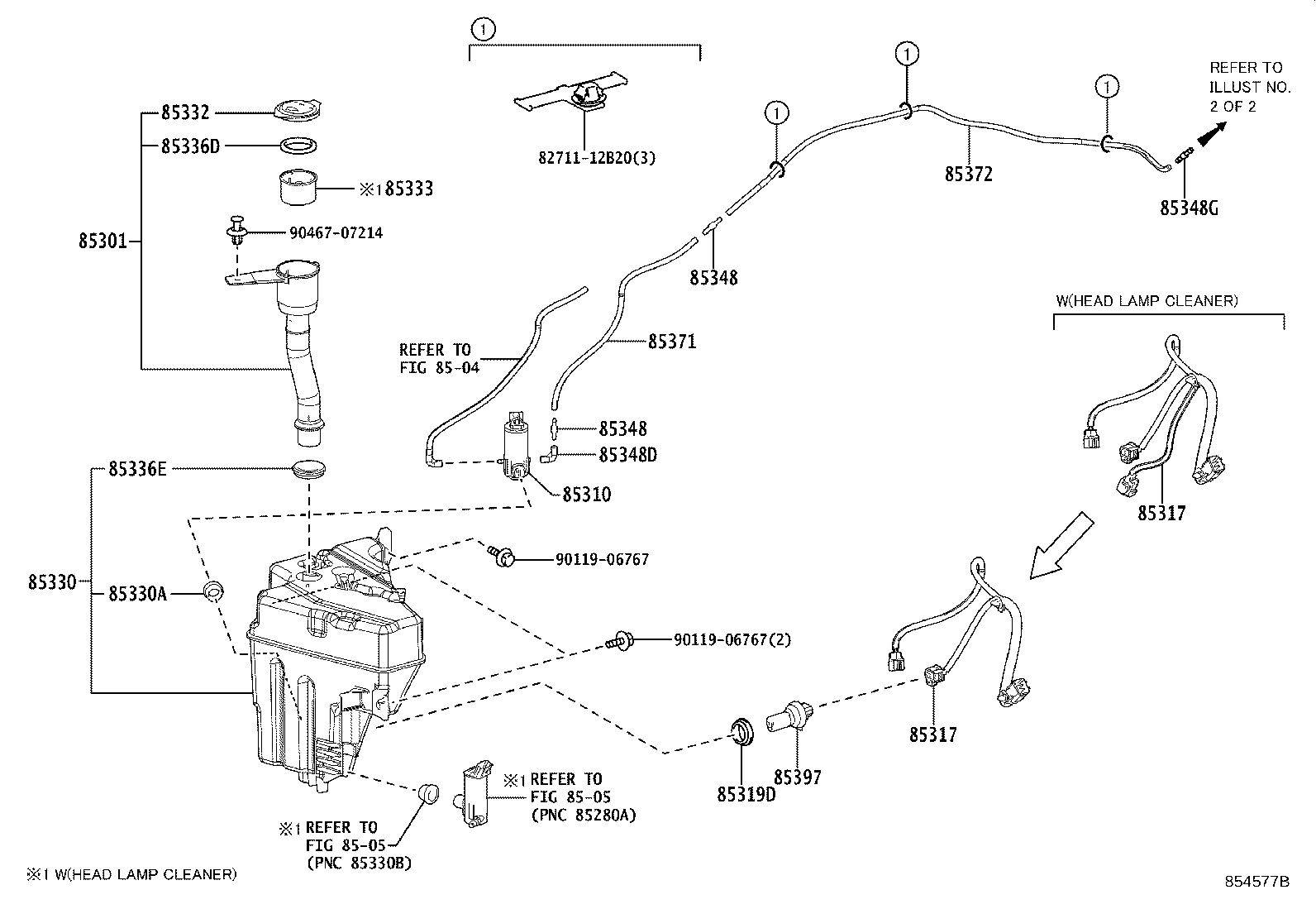 85355-60331 JAR ASSY, WINDSHIELD WASHER product image