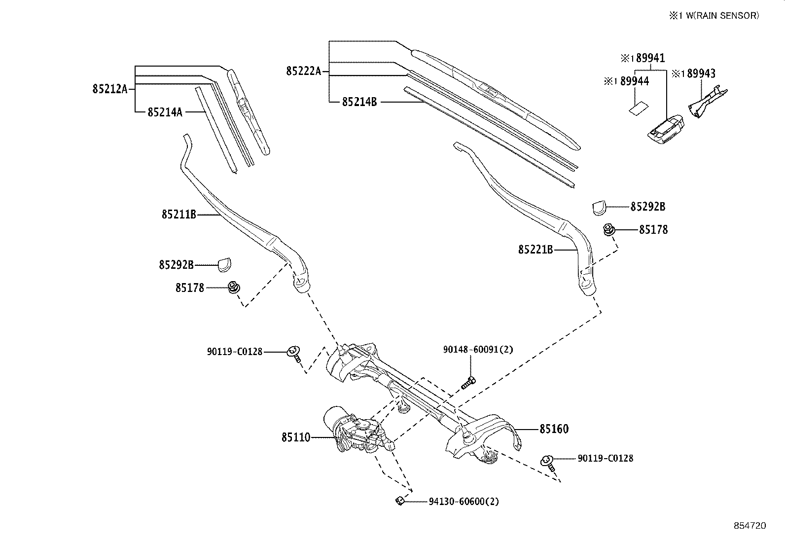 85150-0R080 LINK ASSY, WINDSHIELD WIPER product image