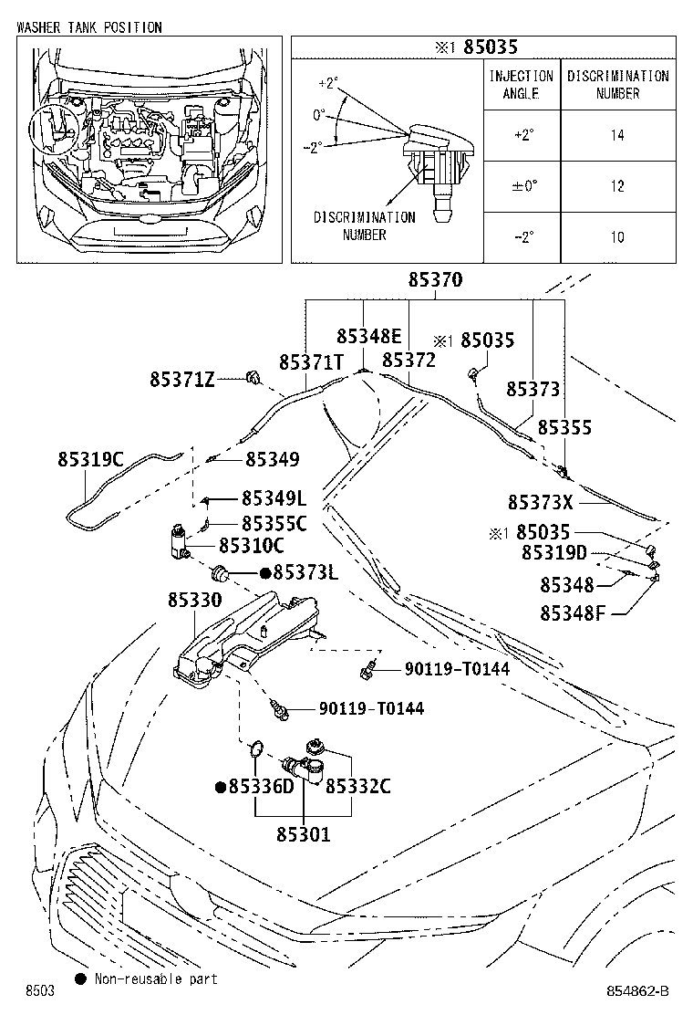 85336-B2050 PACKING, FRONT WASHER product image