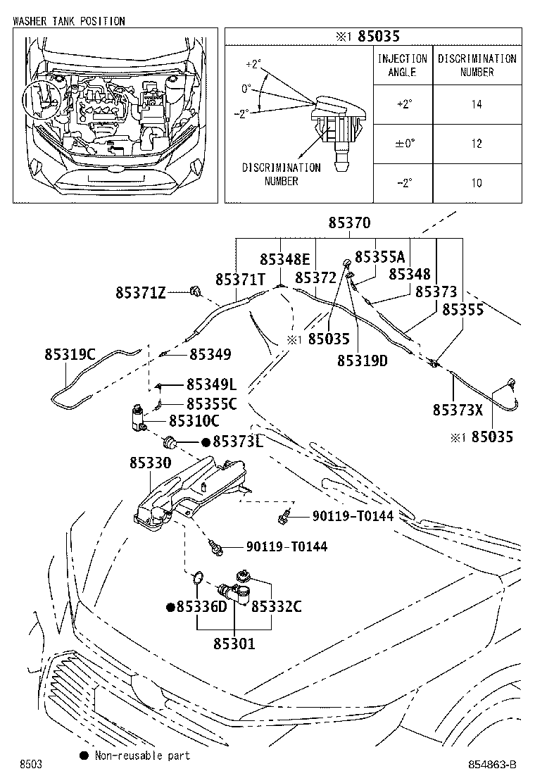 85336-B2050 PACKING, FRONT WASHER product image