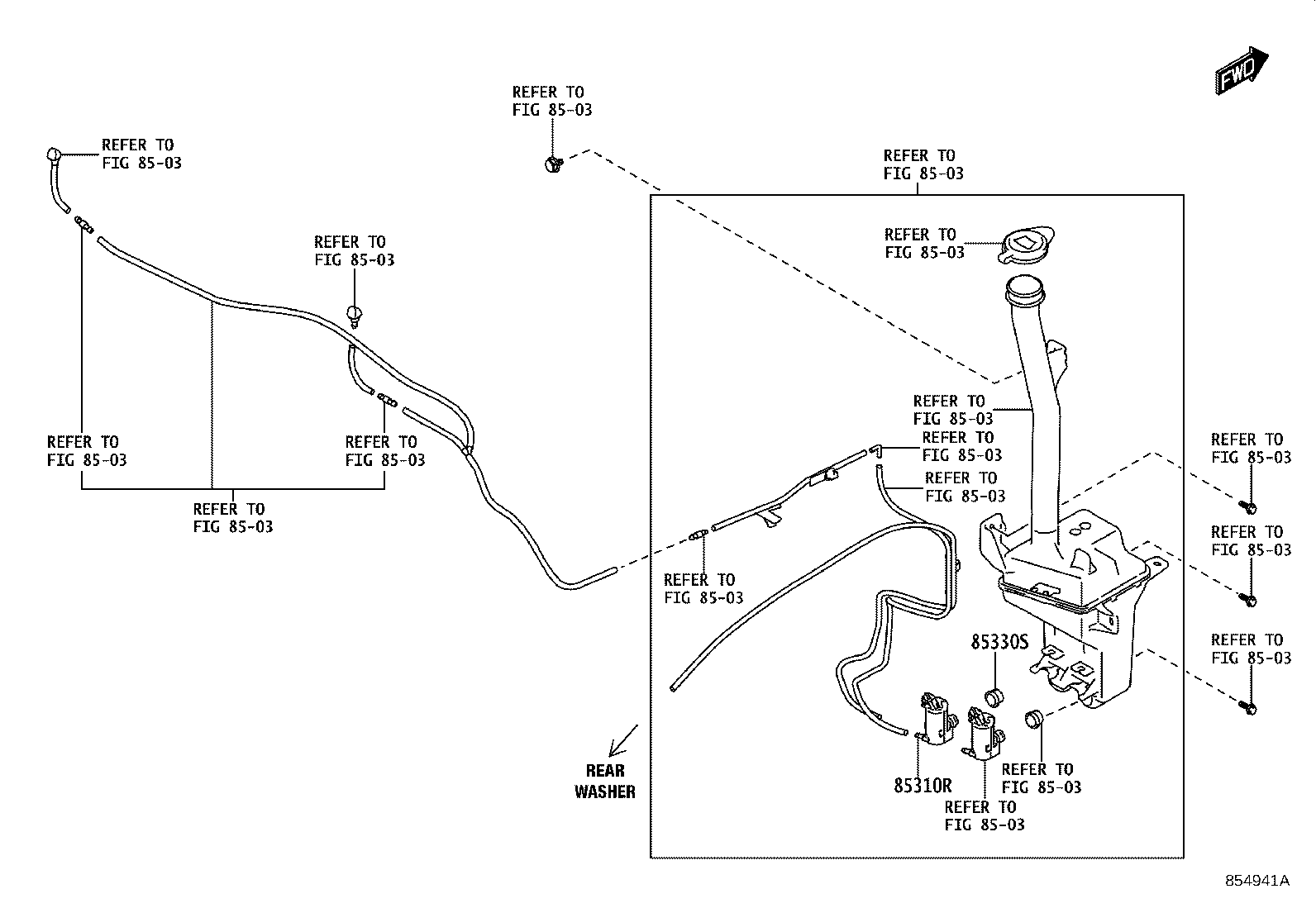 90118-WCK91 NOZZLE SUB-ASSY, REAR WASHER product image
