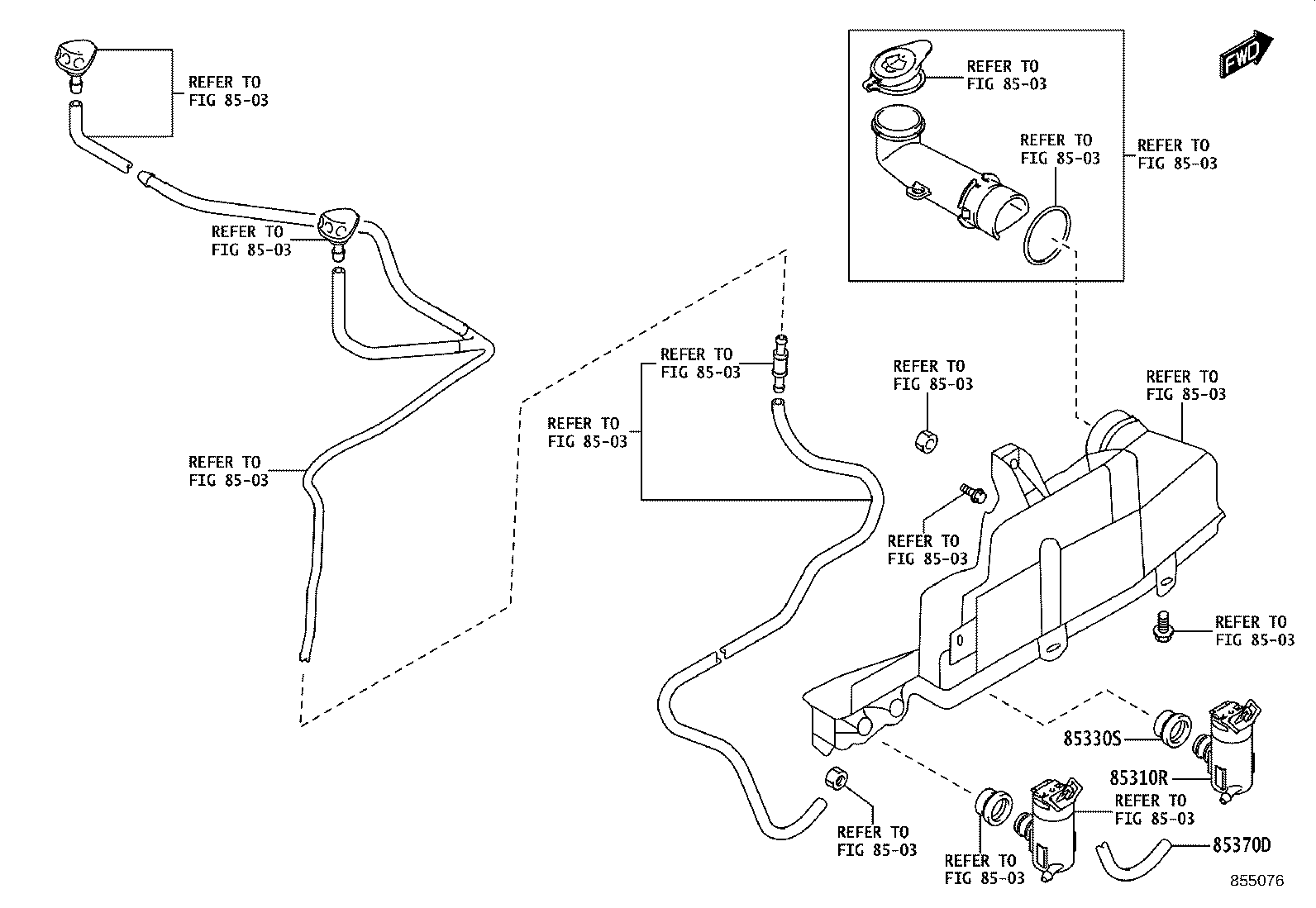 90118-WCS22 NOZZLE SUB-ASSY, REAR WASHER product image