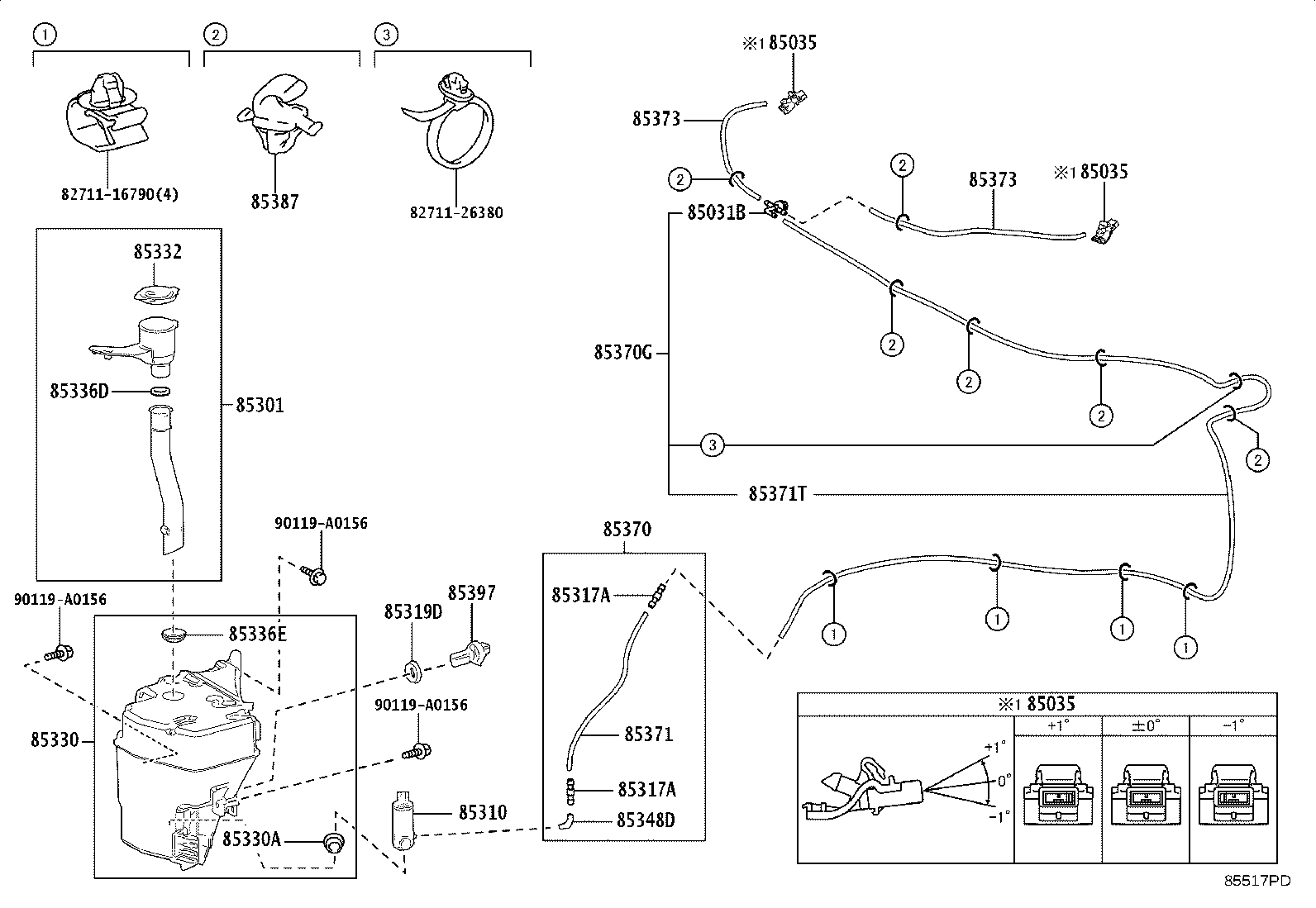 Toyota 85321-0C010 VALVE SUB-ASSY, WASHER