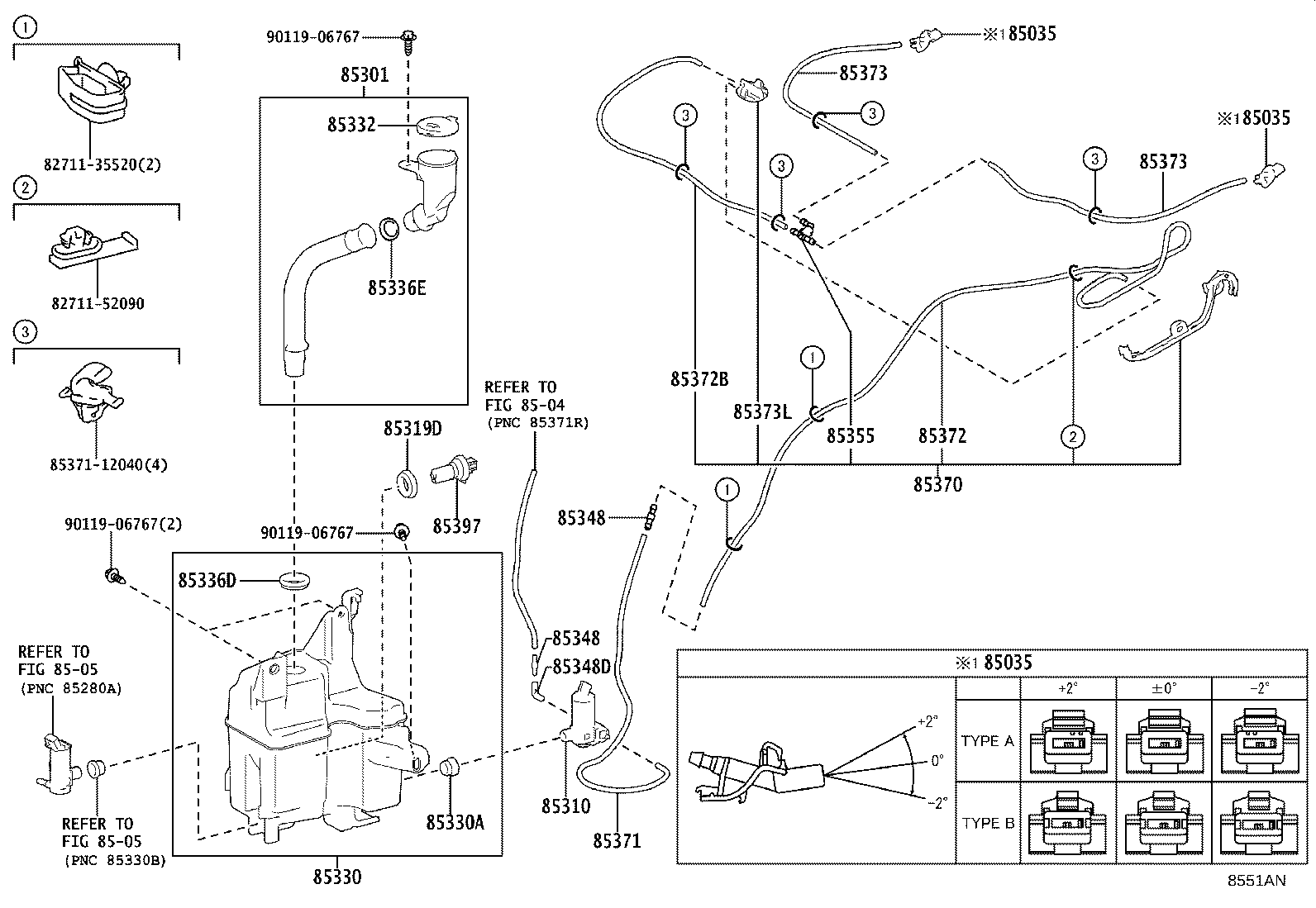 85355-30170 JAR ASSY, WINDSHIELD WASHER product image
