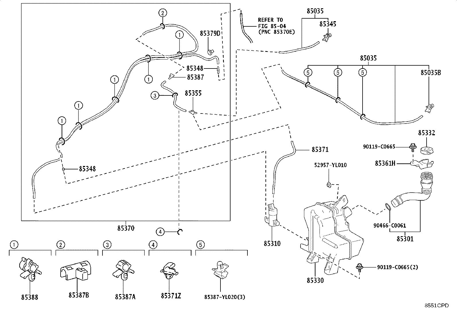 85381-YL010 Toyota Reference Part product image