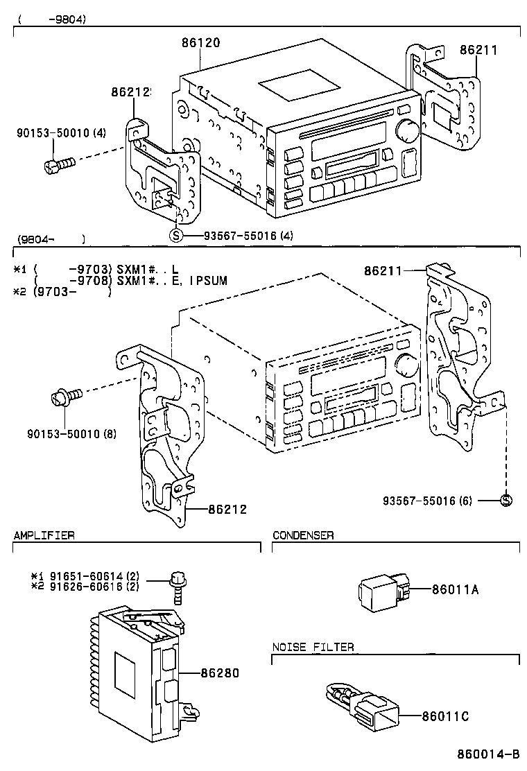 86212-44020 BRACKET, RADIO, NO.2 product image