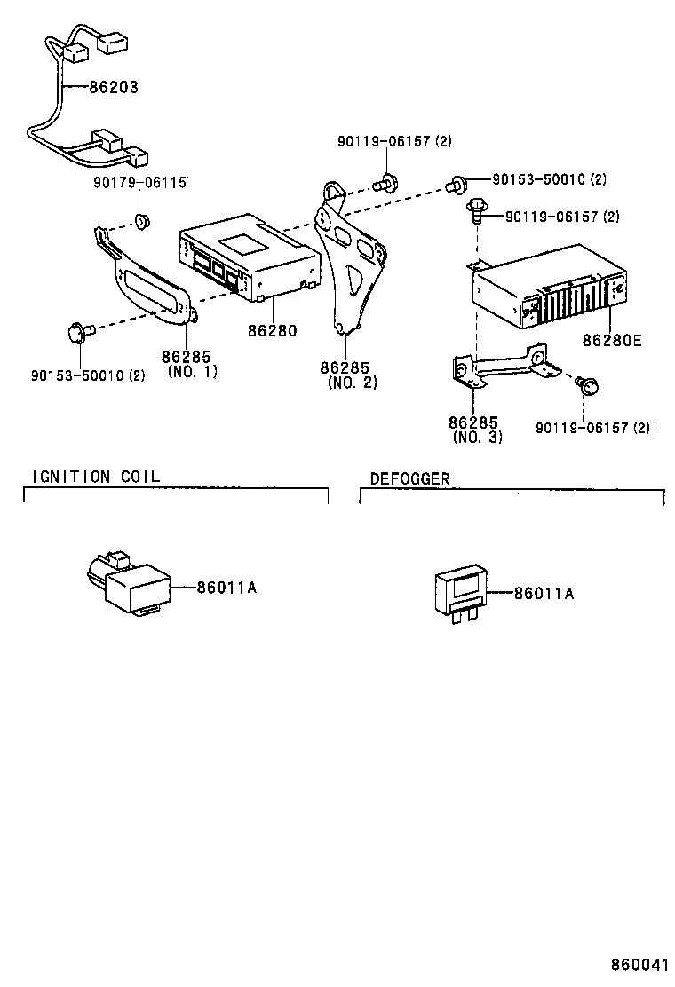86212-20360 BRACKET, RADIO, NO.2 product image