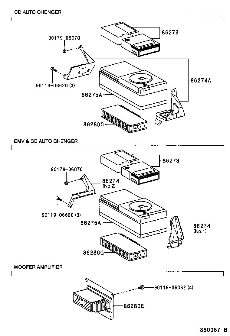 86212-24050 BRACKET, RADIO, NO.2 product image