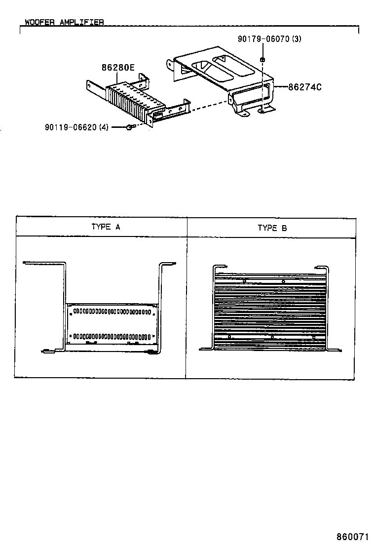 86211-24040 BRACKET, RADIO, NO.1 product image