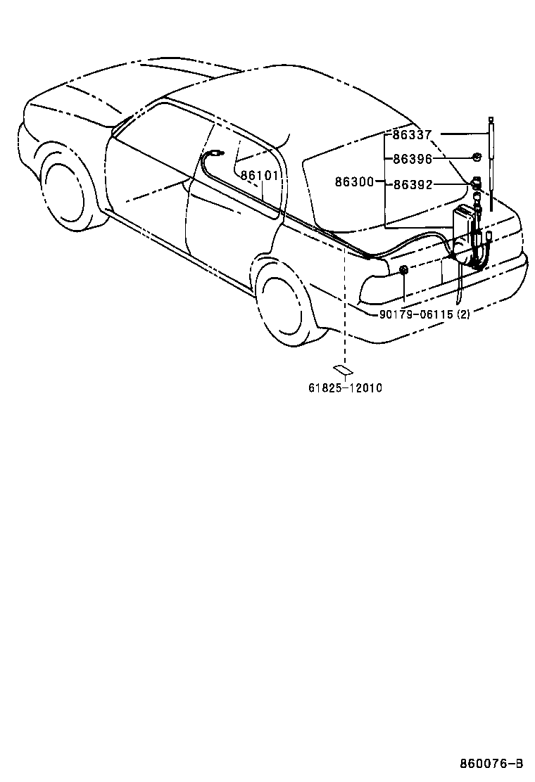 86337-AA020 ROD & PIPE, SEALED W/CABLE product image