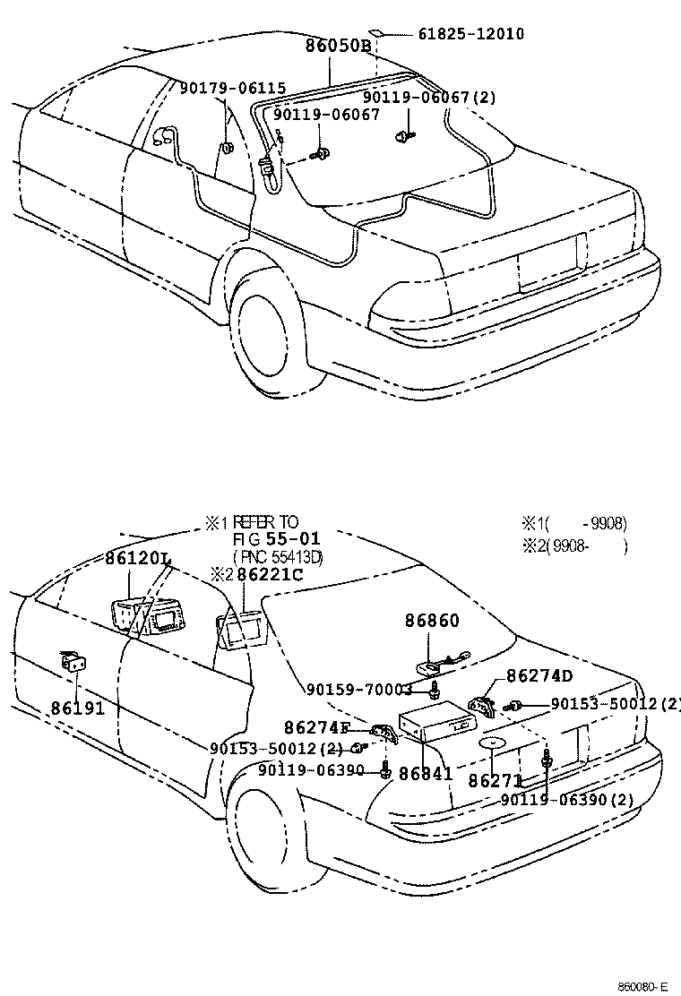 86860-33030 ANTENNA ASSY, NAVIGATION product image