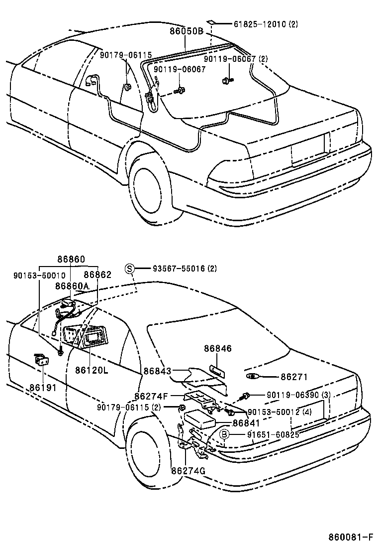 86101-33280 CORD SUB-ASSY, ANTENNA product image