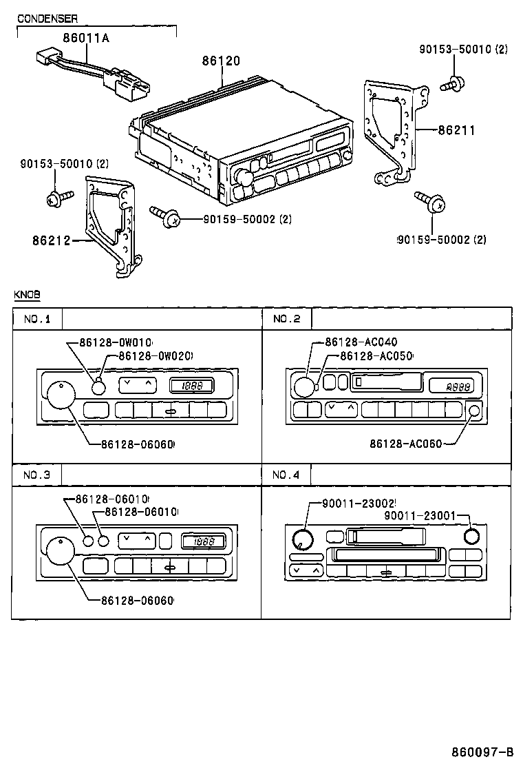 86120-08020 RECEIVER ASSY, RADIO product image